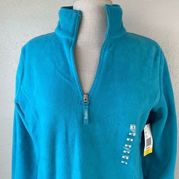 NWT PBX Basics Half Zip Fleece Top Size M - Picture 2 of 6